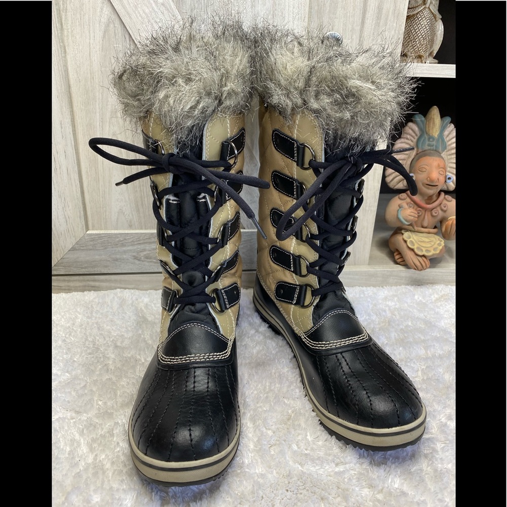 SOREL Tofino II Black/Tan 9.5 Like new